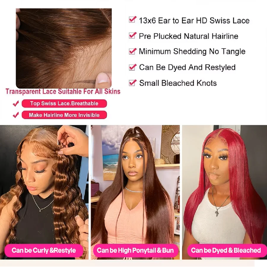 Beautae Chocolate Brown HD Lace Front Wig