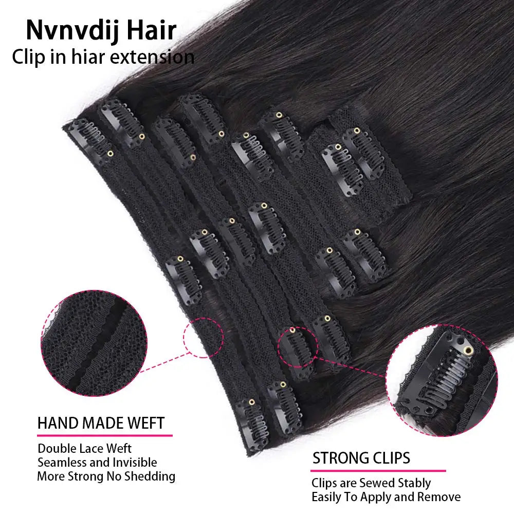 Beautae Straight Clip-In Hair Extensions