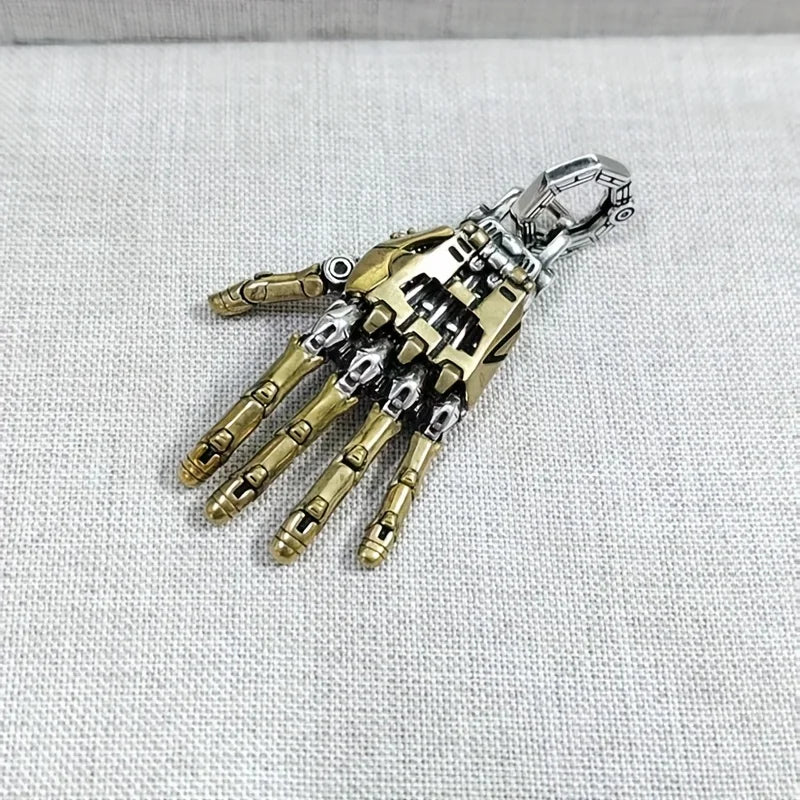 Mechanical Bionic Hand with Movable Fingers Keychain