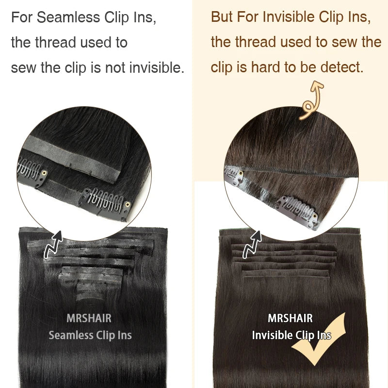 Beautae Invisible PU Clip-In Hair Extensions